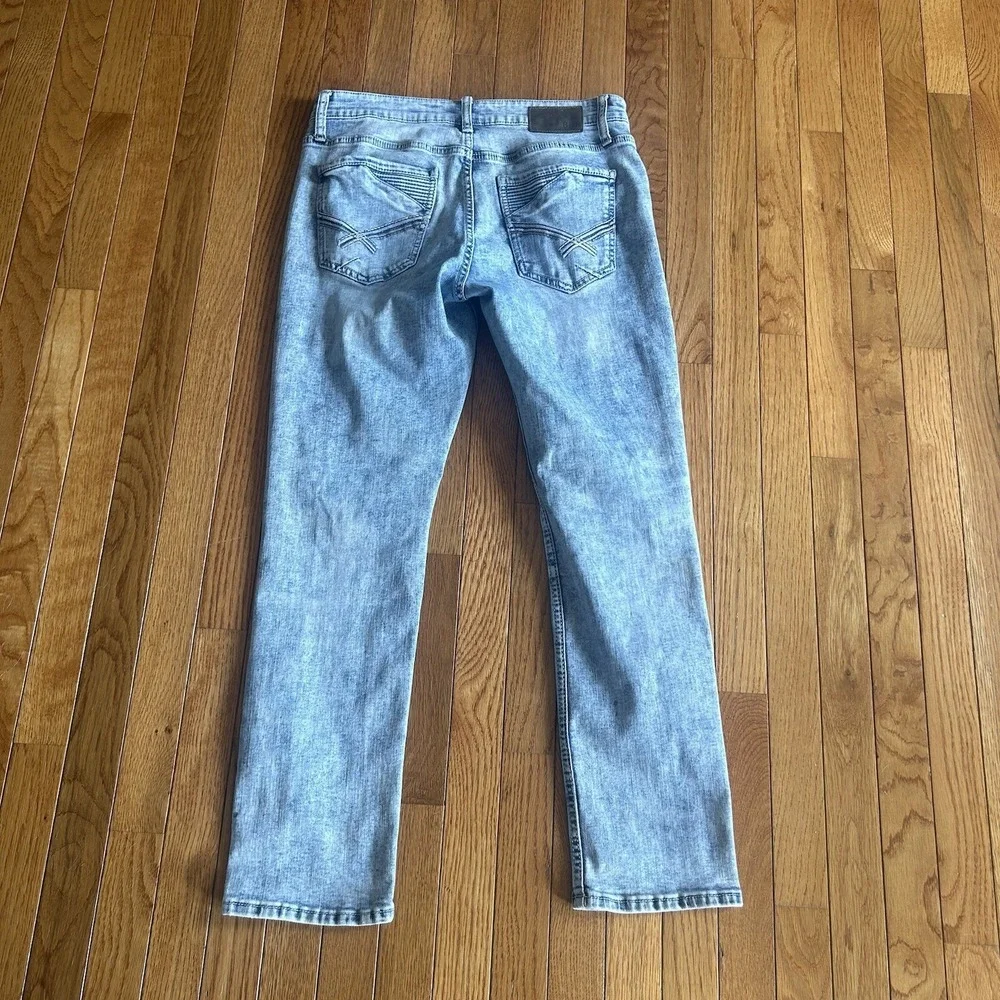BKE Mason‎ Jeans Mens 32x30 (Actual 32x29) Light Blue Straight Stretch FLAWS